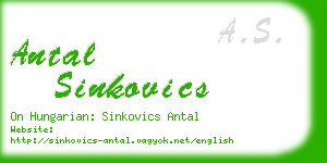 antal sinkovics business card